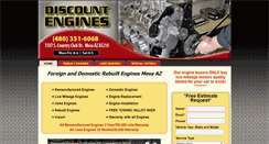 Desktop Screenshot of discountrebuiltengines.com